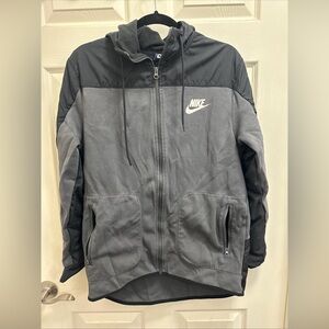 Nike Men's Black and Gray Windbreaker